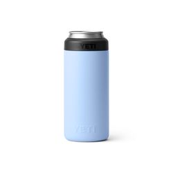 YETI Rambler 12 oz Big Sky Blue BPA Free Slim Can Insulator