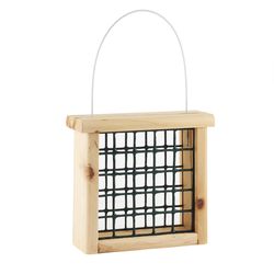 North States Wild Bird 1 lb Wood Suet Bird Feeder 2 ports