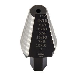 IRWIN Unibit 6 in. L High Speed Steel Step Drill Bit Square Shank 1 pc