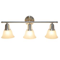 Lalia Home 3-Light Brushed Nickel Metallic Contemporary Wall Sconce