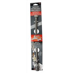 Keeney 1.5 in. Push Fit in. X 1.5 in. D Push to Fit 12 in. Brass Faucet Supply Line