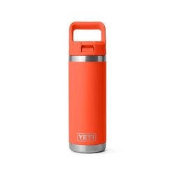 YETI Rambler 18 oz Papaya BPA Free Bottle with Straw Cap