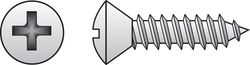 HILLMAN No. 10 Ga. X 1 in. L Phillips Oval Head Sheet Metal Screws 100 pk