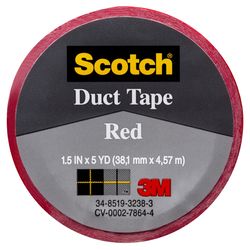Scotch 1.5 in. W x 170 L Red Duct Tape
