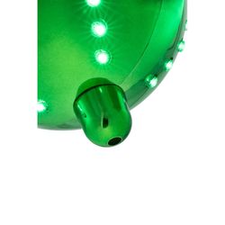 Celebrations Platinum LED Green Lighted Ornament 6 in. Hanging Decor