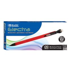 Bazic Products Electra HB 0.7 mm Mechanical Pencil 12 pk Black/Red
