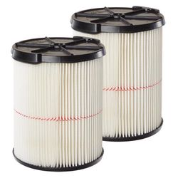 Craftsman 6.75 in. D General Purpose Wet/Dry Vac Cartridge Filter 5-20 gal 2 pc