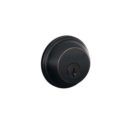 Schlage Aged Bronze Brass Single Cylinder Deadbolt