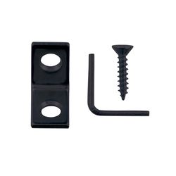 Hampton 3/4 in. H X 3/4 in. W Black Steel Inside L Corner Brace