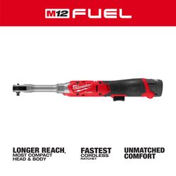 Milwaukee 12V M12 FUEL 1/4 in. Brushless Cordless Ratchet Kit (Battery & Charger)