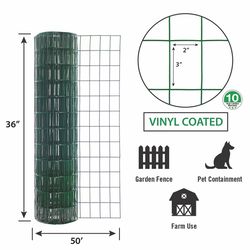 Garden Craft 36 in. H X 50 ft. L Steel Welded 2 x 3 in.