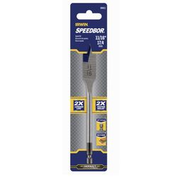 IRWIN Speedbor 11/16 in. X 6 in. L Carbon Steel Wood Boring Bit Hex Shank 1 pc