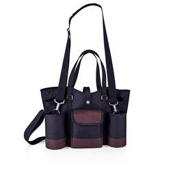 Legacy Country Black Polyester Wine and Cheese Tote