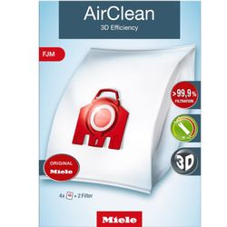 Miele FJM AirClean Canister Vacuum Bags For Compact C1, Compact C2 and Complete C1 Canister Vacuums