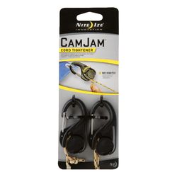 Nite Ize CamJam 5/32 in. D X 2 in. L Black Twisted Plastic Tie-Down Rope