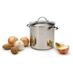 RSVP International Endurance Stainless Steel Stock Pot 8 qt Silver