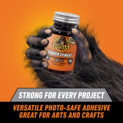 Gorilla Craft High Strength Clear Rubber Cement 4 oz