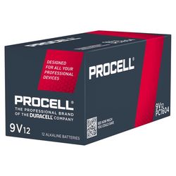Procell 2.0 9-Volt Alkaline Batteries 12 pk Boxed