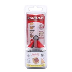 Diablo 1-3/4 in. D X 2-3/16 in. L Carbide Chamfer Router Bit