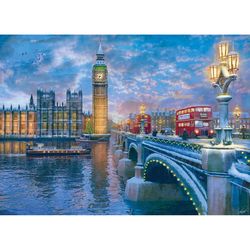 Eurographics Christmas Eve in London Jigsaw Puzzles Multicolored 1000 pc