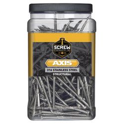 Screw Products AXIS No. 10 X 3-1/2 in. L Star Stainless Steel Coarse Wood Screws 254 pk