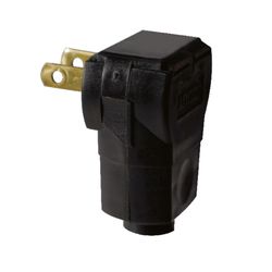 Leviton Commercial and Residential Vinyl Non-Polarized Plug 1-15P 18-14 AWG 2 Pole 2 Wire