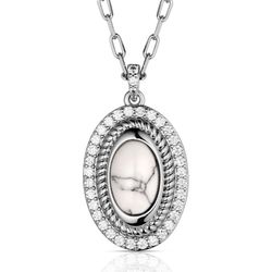 Montana Silversmiths Women's Glacial Peak Howlite Necklace
