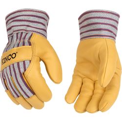Kinco Unisex Outdoor Knit Wrist Work Gloves Gray Youth 1 pair