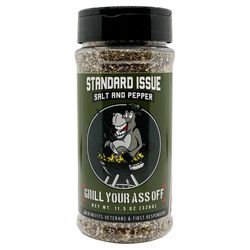Grill Your Ass Off Standard Issue Salt and Pepper BBQ Seasoning 11.5 oz