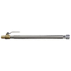 Apollo 3/4 in. Stainless Steel Expansion Pex Water Heater Connector with Ball Valve Standard Port