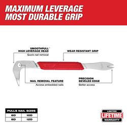 Milwaukee 9 in. Finish Nail Puller 1 pk