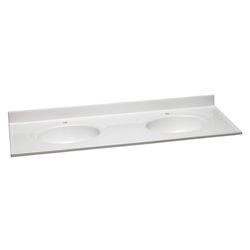 Design House Double White Vanity Top