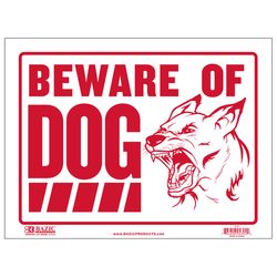 Bazic Products English White Novelty Sign 9 in. H X 12 in. W