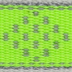 LupinePet Reflective Green Daimond Nylon Dog Leash