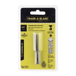 Trade A Blade Diamond 1/4 in. L X 1/4 in. D Hole Saw Arbor Included