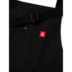 Hedley & Bennett 3 pocket Caviar Black Cotton Apron