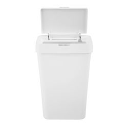 Rubbermaid 12.2 gal White Resin Trash Can