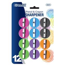 Bazic Products Assorted Manual Pencil Sharpener