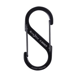 Nite Ize S-Biner Stainless Steel Black Dual Carabiner S-Biner