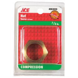 Ace 7/8 in. Compression Brass Nut