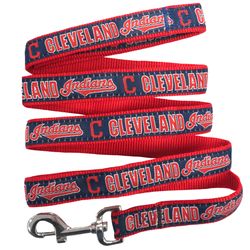 Pets First Team Colors Cleveland Indians Nylon Dog Leash Medium