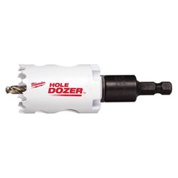 Milwaukee Hole Dozer 1-3/8 in. Bi-Metal 3.5 in. L X 3/8 in. D Hole Saw with Arbor and Pilot Bit Arbo
