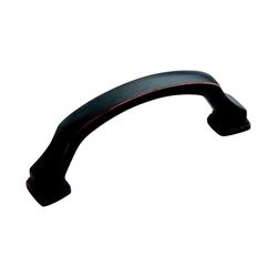 Amerock Traditional Arch Cabinet Pull 3 in. Oil Rubbed Bronze Brown 1 pk
