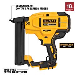 DeWalt 20V MAX XR 18 Ga. 1/4 in. Cordless Narrow Crown Stapler