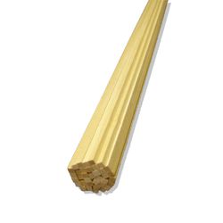 Midwest Products 5/32 in. X 5/32 in. W X 2 ft. L Basswood Strip #2/BTR Premium Grade