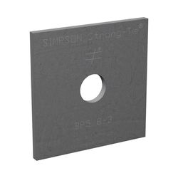 Simpson Strong-Tie 3 in. H X 0.3 in. W X 3 in. L Uncoated Steel Bearing Plate