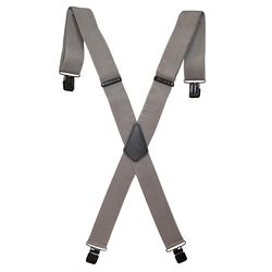 Wolverine 48 in. L X 2 in. W Polyester Industrial Suspenders Gray 1 pair
