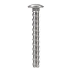 HILLMAN 0.375 in. X 3 in. L Stainless Steel Carriage Bolt 25 pk
