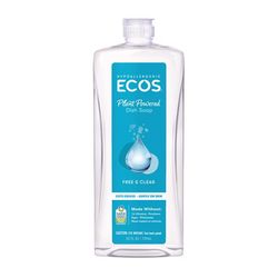 ECOS Free & Clear Scent Liquid Dish Soap 25 oz 1 pk