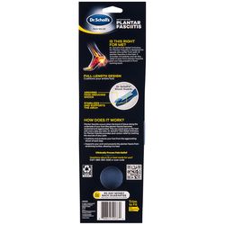 Dr Scholl's Plantar Fasciitis Insoles 8-13 Blue 1 pair